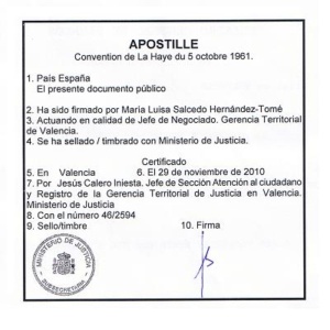 Traduzioni legali con apostille